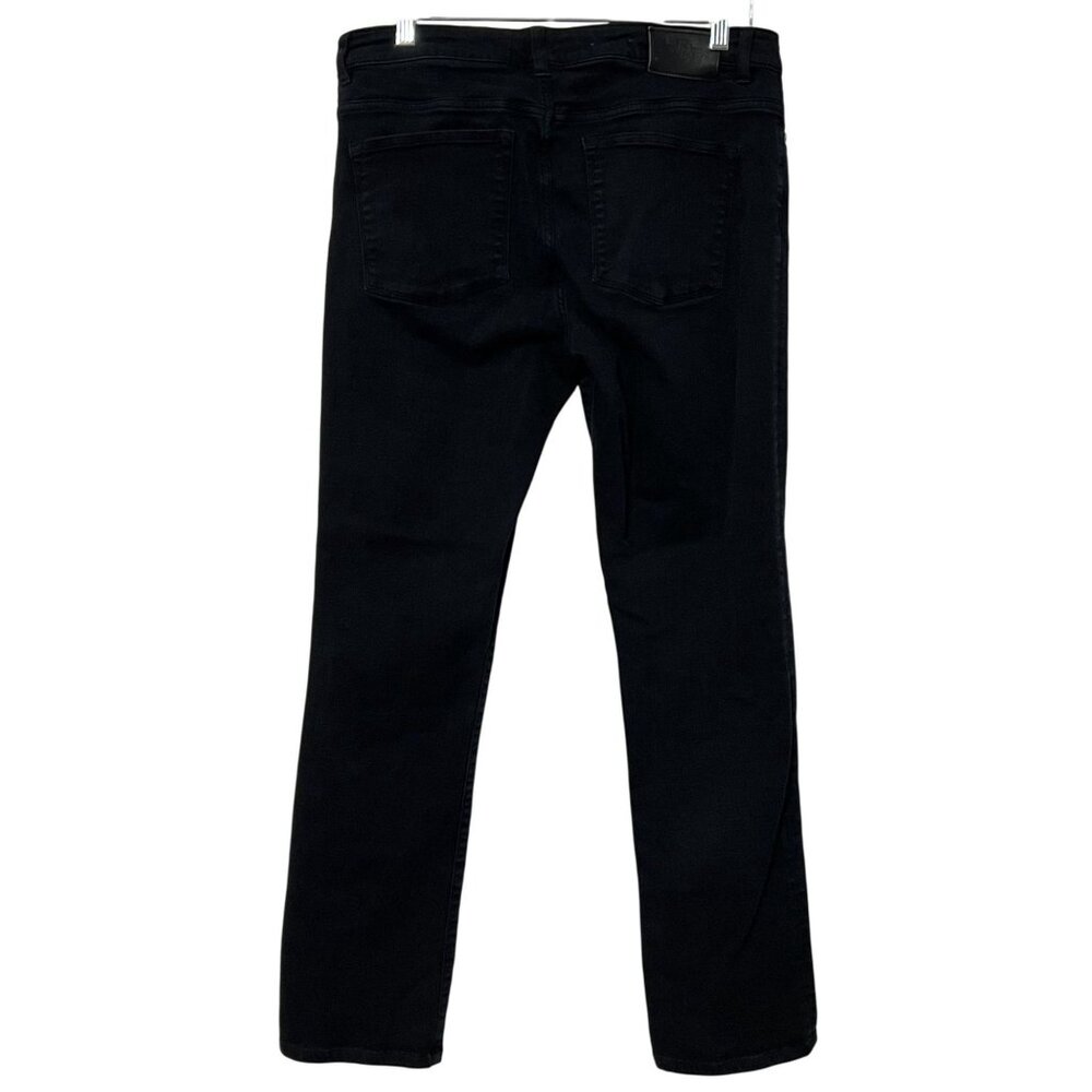 Lauren Ralph Lauren Womens Black Cotton Blend Jeans Size 12 Straight Leg - Picture 4 of 7